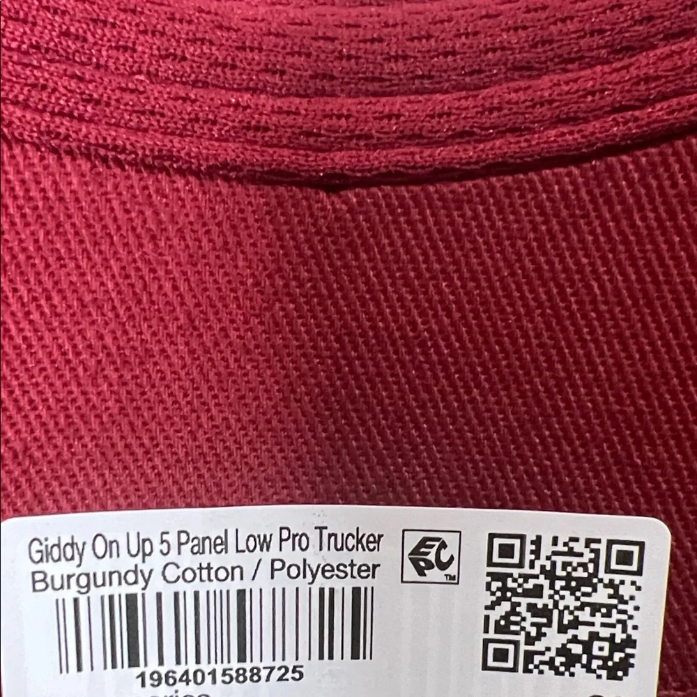 Tecovas | Burgundy  “Giddy On Up” Trucker Hat - Picture 10 of 10